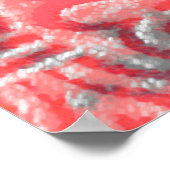 Geometrie modern herhalingspatroon met texturesabs poster (Hoek)