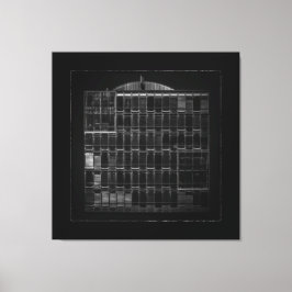 Geometrie Nr. 46 met rand Canvas Afdruk