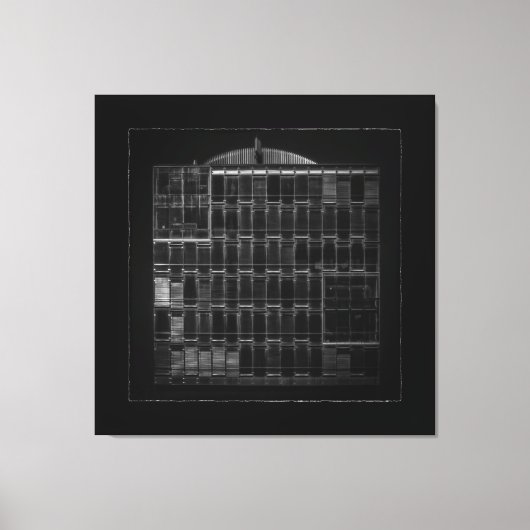 Geometrie Nr. 46 met rand Canvas Afdruk (Voorkant)