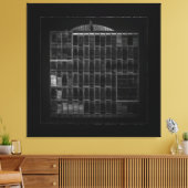 Geometrie Nr. 46 met rand Canvas Afdruk (Insitu (Woonkamer))