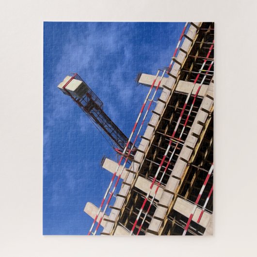 Geometrie omhoog in de lucht legpuzzel (Verticaal)