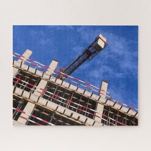 Geometrie omhoog in de lucht legpuzzel (Horizontaal)