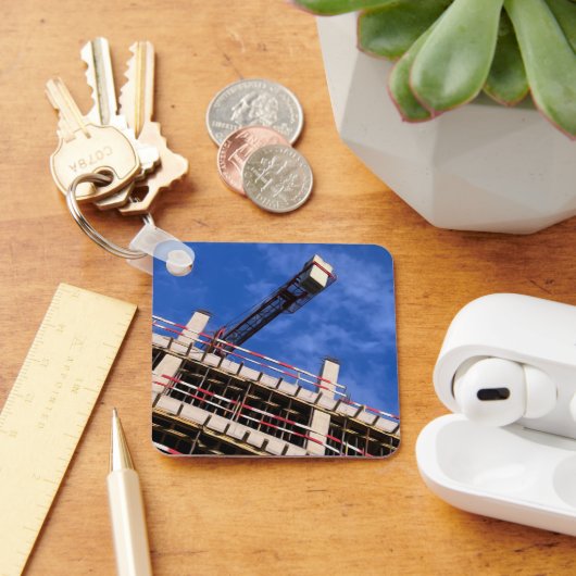 Geometrie omhoog in de lucht sleutelhanger (Bureau)