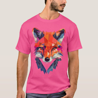Geometrie Origami Style Fox T-shirt
