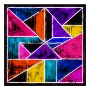 Geometrie Patroon Kunst Perfect Poster