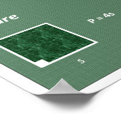 Geometrie Poster: Perimetervlakke figuren Poster (Hoek)