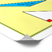 Geometrie Poster: typen driehoeken Poster (Hoek)