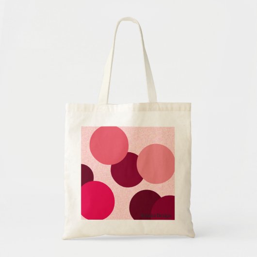 Geometrie roze Stippen Tote Bag (Voorkant)