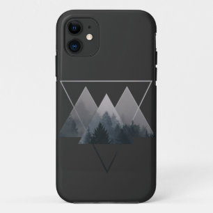 Geometrie Triangles Misty Fores Case-Mate iPhone Case