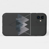 Geometrie Triangles Misty Fores Case-Mate iPhone Case (Achterkant (horizontaal))