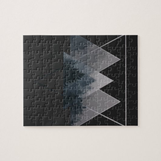 Geometrie Triangles Misty Fores Legpuzzel (Horizontaal)