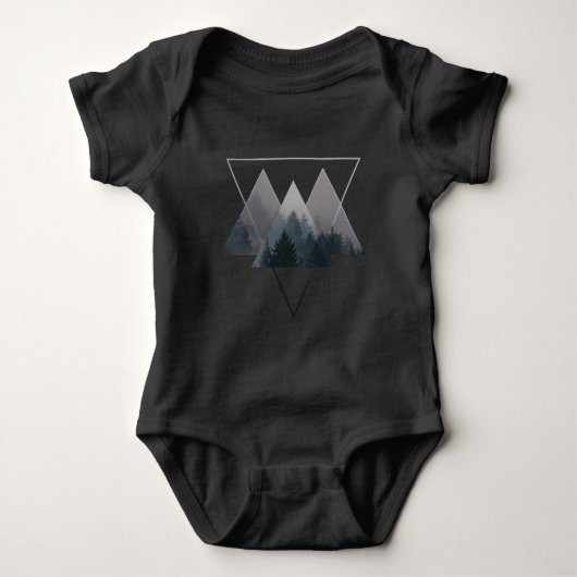 Geometrie Triangles Misty Fores Romper (Voorkant)
