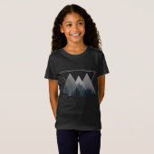 Geometrie Triangles Misty Fores T-shirt (Voorkant volledig)