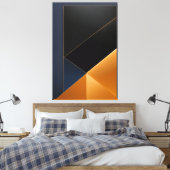 Geometrie van de essentie canvas afdruk (Insitu (Slaapkamer))