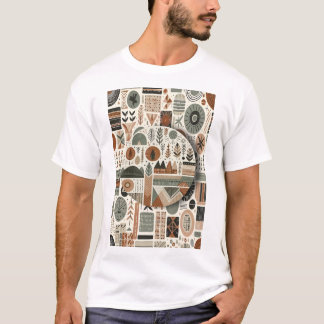 Geometrie van de natuur t-shirt