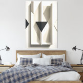 Geometrie van de stilte canvas afdruk (Insitu (Slaapkamer))