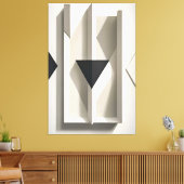Geometrie van de stilte canvas afdruk (Insitu (Woonkamer))