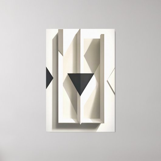 Geometrie van de stilte canvas afdruk (Voorkant)
