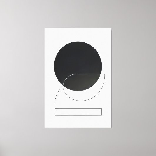 Geometrie van de stilte canvas afdruk (Voorkant)