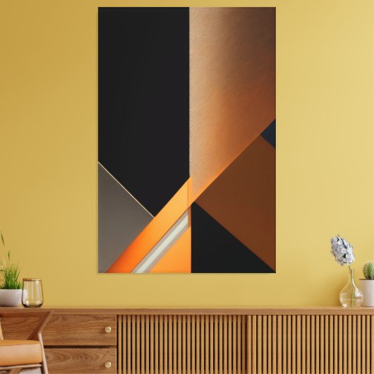 Geometrie van de stilte canvas afdruk (Insitu (Woonkamer))