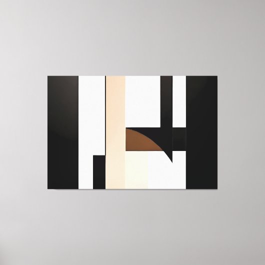 Geometrie van de stilte canvas afdruk (Voorkant)