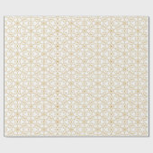 Geometrie van gele mandala cadeaupapier (Vlak)