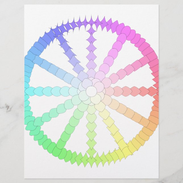 geometrie van het wiel van de veelhoekevolutie (Voorkant)