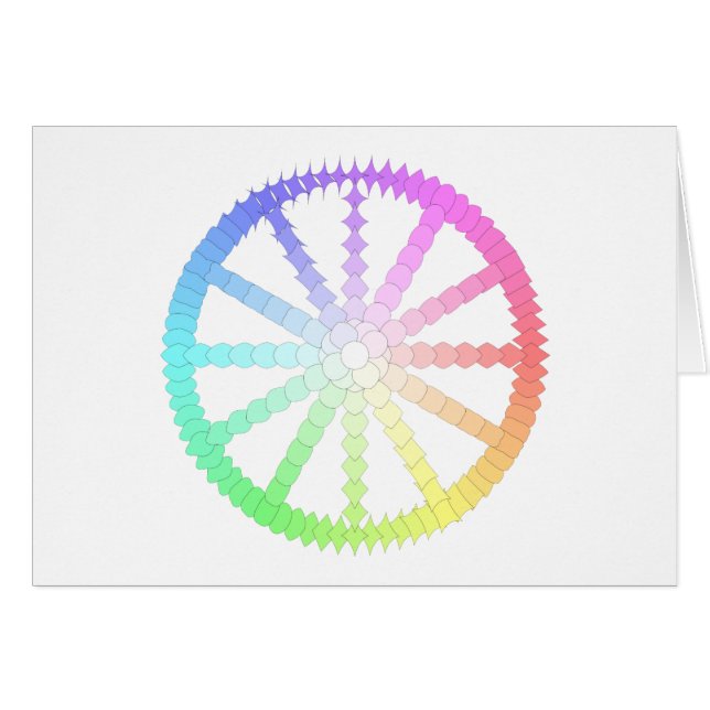 geometrie van het wiel van de veelhoekevolutie (Voorkant Horizontaal)