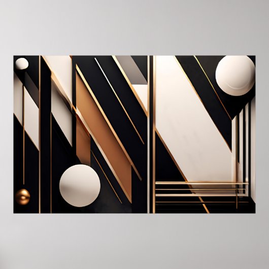 Geometrie van Luxe Poster (Voorkant)