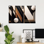 Geometrie van Luxe Poster (Thuiskantoor)