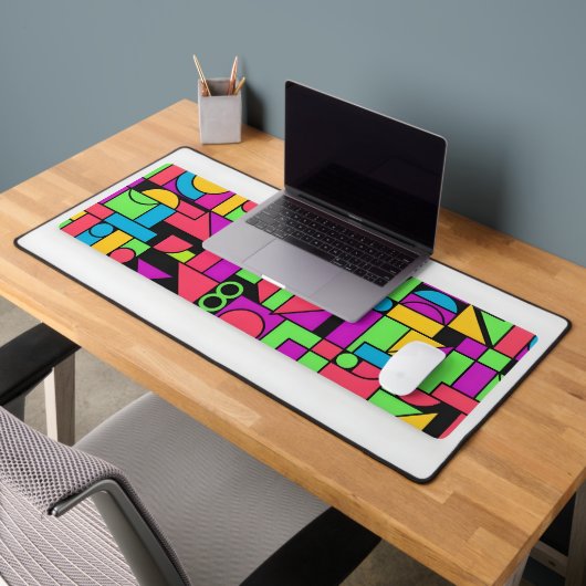 Geometrie van Neon Memphis Bureaumat (Kantoor 2)