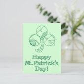 Geometrie van St. Patrick's Day Briefkaart (Staand voorkant)