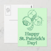 Geometrie van St. Patrick's Day Briefkaart (Voorkant / Achterkant)