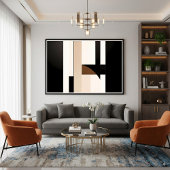 Geometrie van stilte canvas afdruk
