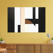 Geometrie van stilte canvas afdruk (Insitu (Woonkamer))