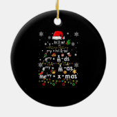 Geometrie Wiskunde Wetenschapsleraar Kerstmis Keramisch Ornament (Achterkant)