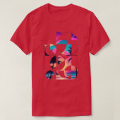Geometrie zomerstrand Tshirt (Design voorkant)
