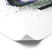 Geometriebeelden schilderen poster (Hoek)