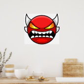 Geometriedash Insane demon Poster (Keuken)