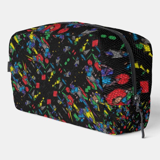 Geometriemechanisme zwart toilettasje (Rechterhoek)