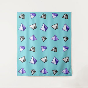 Geometriepatroon van de Wiskunde van piramiden Wandkleed