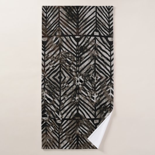 Geometriestextuur, creatieve herhaling van moderne badhanddoek (Badhanddoek)
