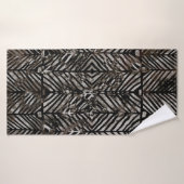 Geometriestextuur, creatieve herhaling van moderne badhanddoek (Badhanddoek)