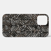 Geometriestextuur, creatieve herhaling van moderne Case-Mate iPhone case (Achterkant (horizontaal))