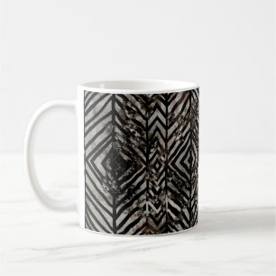 Geometriestextuur, creatieve herhaling van moderne koffiemok