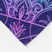 Geometriesymbolen in Mandala naadloze pleister Fleece Deken (Hoek)