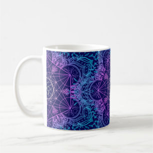 Geometriesymbolen in Mandala naadloze pleister Koffiemok