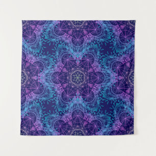 Geometriesymbolen in Mandala naadloze pleister Wandkleed