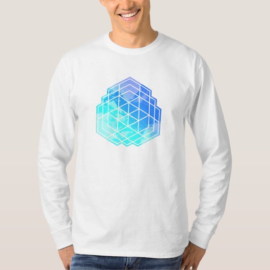 Geometriewolken T-shirt (Voorkant)