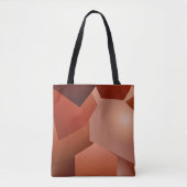 Géométrique marron tote bag (Voorkant)